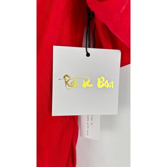 Rat And Boa Florentina Cowl Neck Jacquard Maxi Dress Womens Size Small Red - Picture 12 of 15